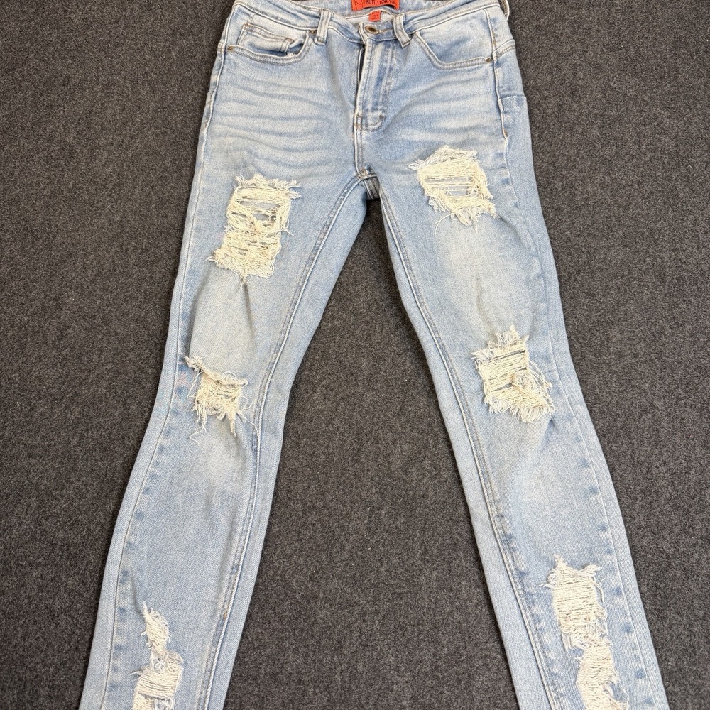 Wax‎ Jean "Butt I Love You" Distressed Skinny Jeans Women's Size 1/25